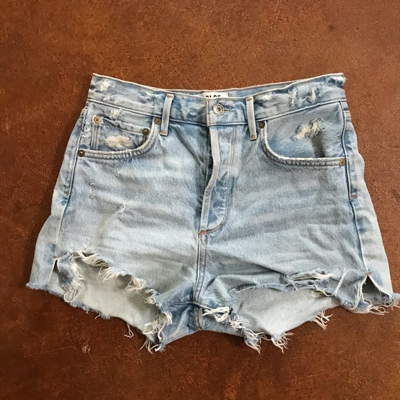 Agolde Pants - AGOLDE Jaden denim shorts high rise 26